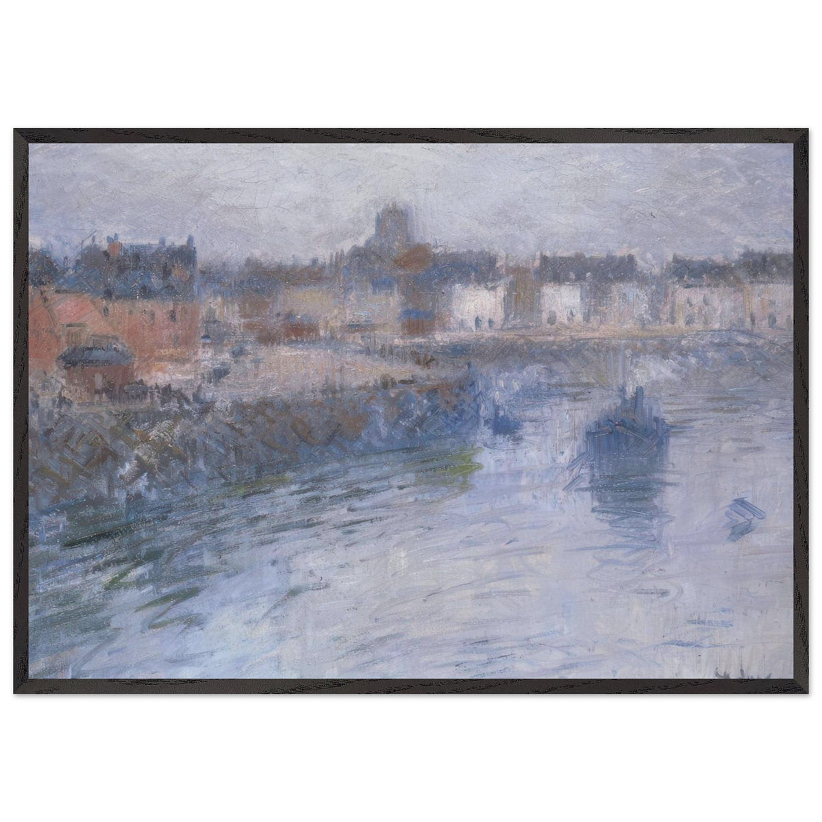 Port of Dieppe by Gustave Loiseau, framed poster, view 3