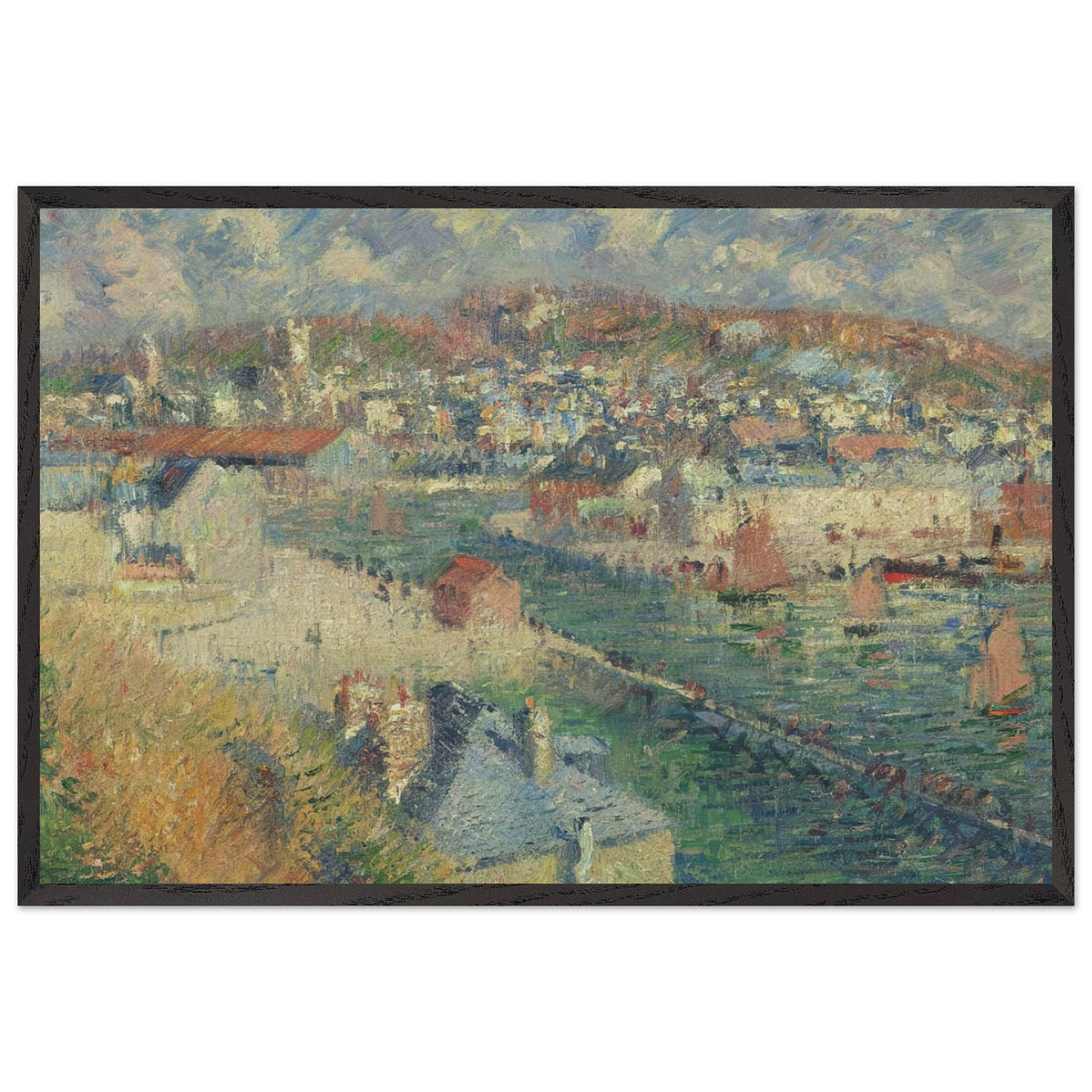 Port of Fecamp by Gustave Loiseau, framed poster