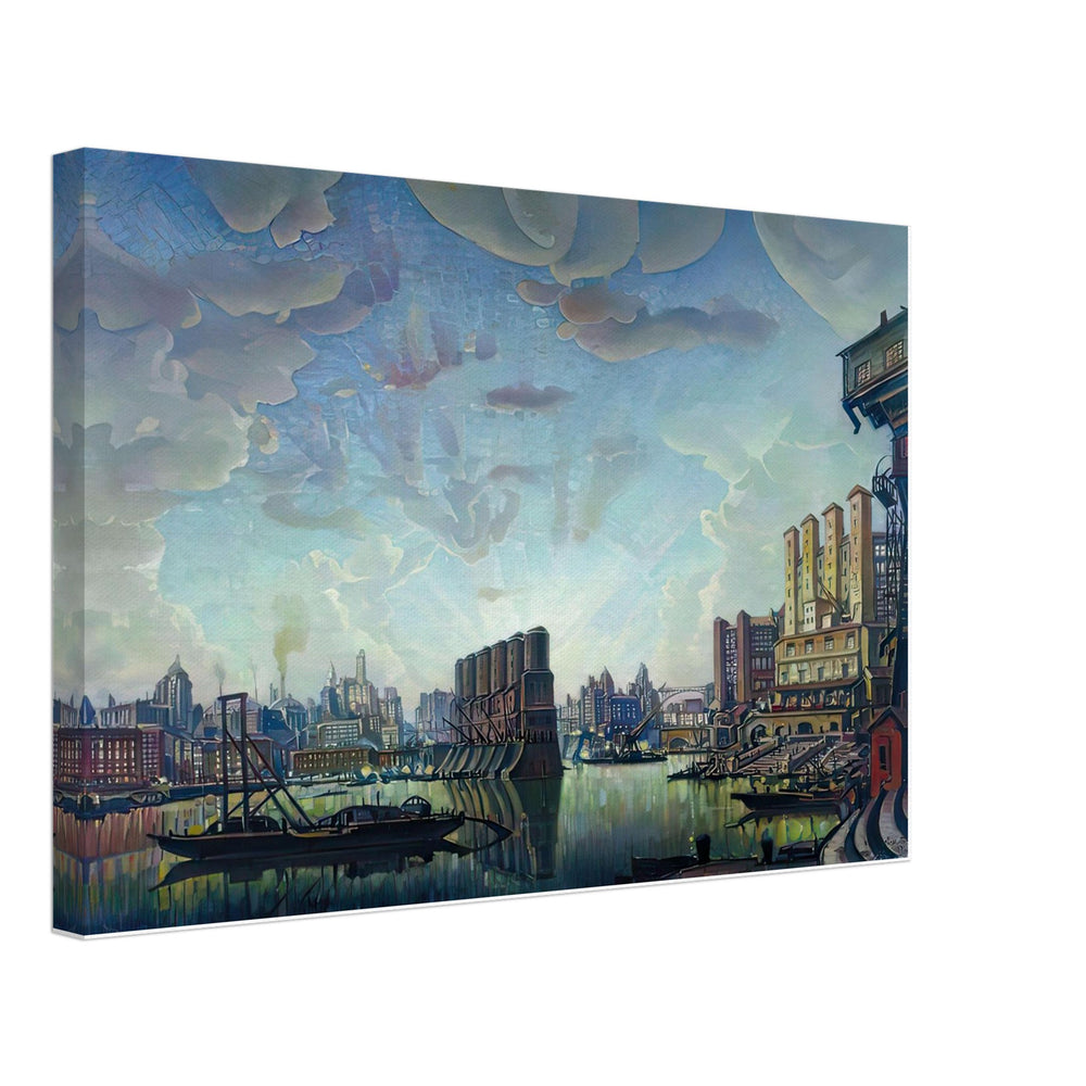 Port of Imaginary City by Konstantin Bogaevsky, canvas