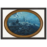 Prague Nocturne by Friedrich Frank, framed poster, view 2