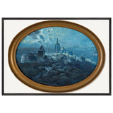 Prague Nocturne by Friedrich Frank, framed poster, view 3