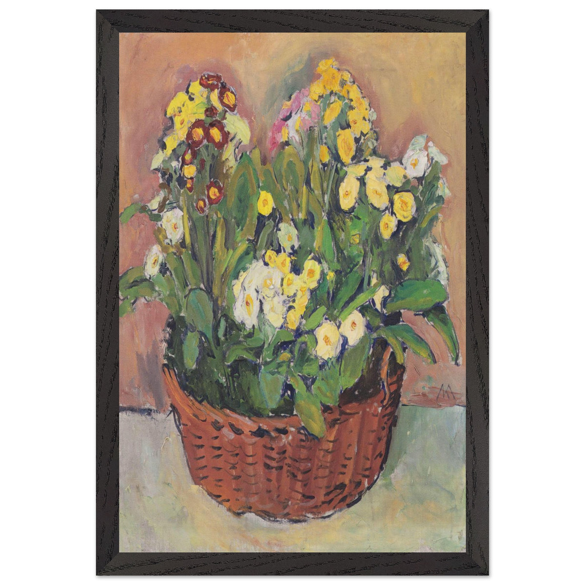 Primmeln in the Basket by Koloman Moser, framed poster, view 2