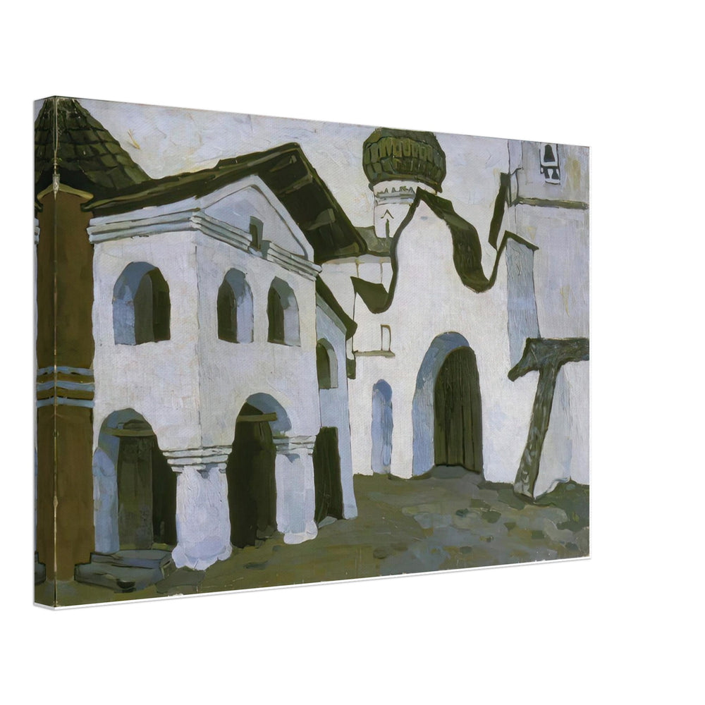 Pskov Churchyard by Nicholas Roerich, canvas