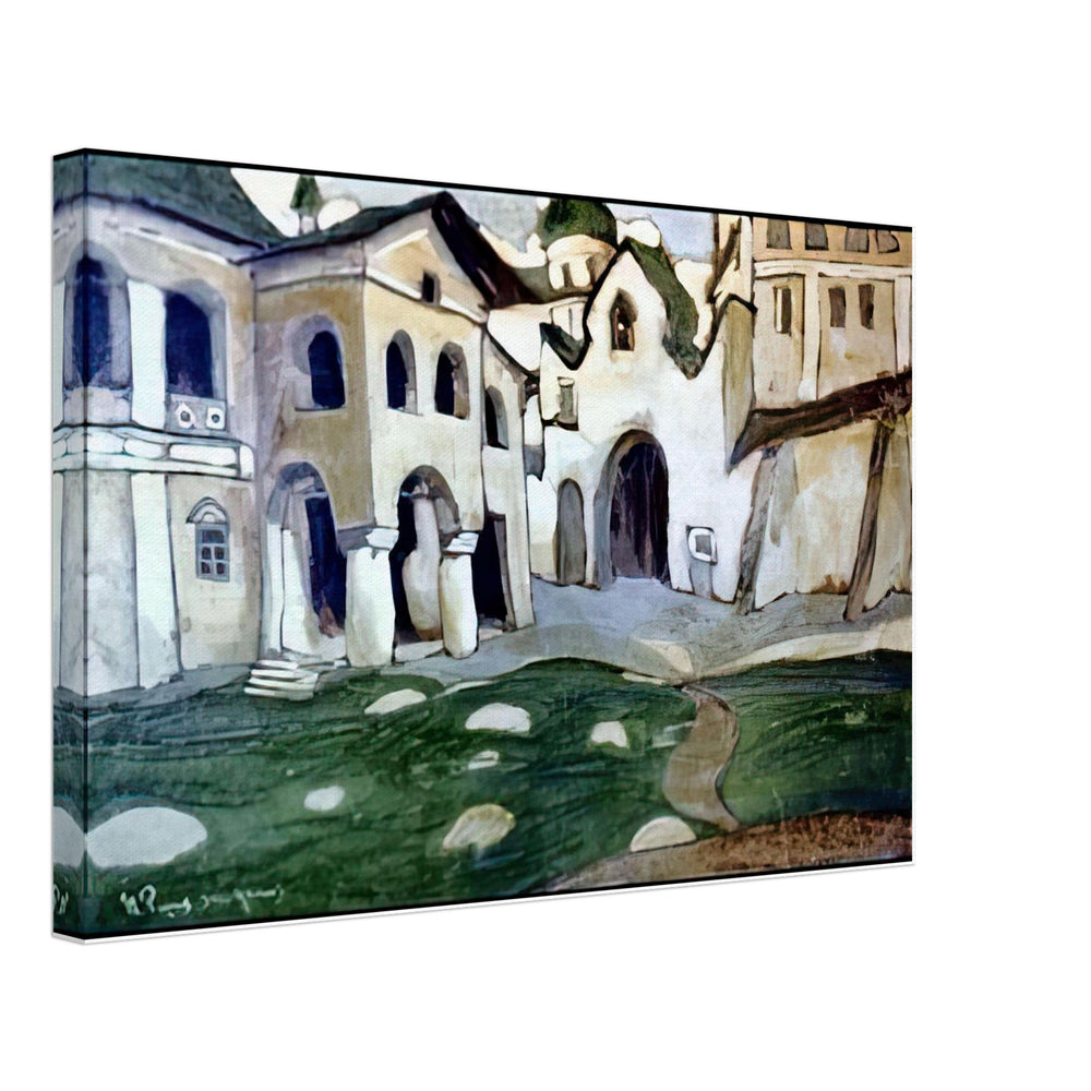 Pskov Churchyard by Nicholas Roerich, canvas