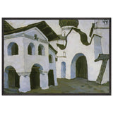 Pskov Churchyard by Nicholas Roerich, framed poster, view 3