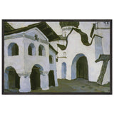 Pskov Churchyard by Nicholas Roerich, framed poster