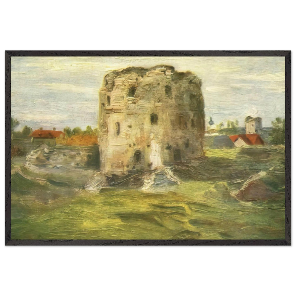 Pskov Towers by Nicholas Roerich, framed poster