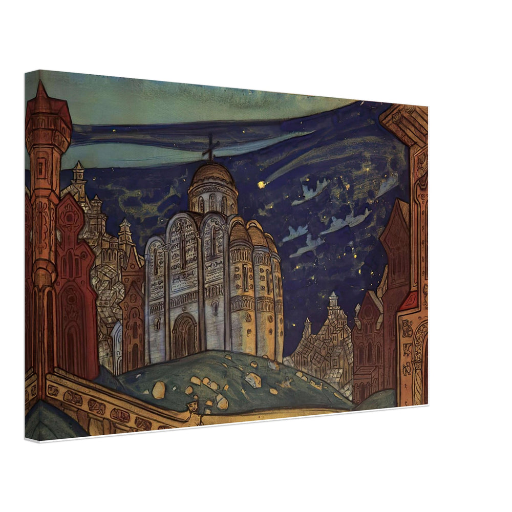 Putivl. Eclipse by Nicholas Roerich, canvas