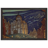 Putivl. Eclipse by Nicholas Roerich, framed poster, view 2