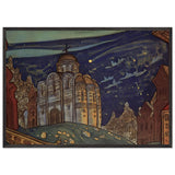 Putivl. Eclipse by Nicholas Roerich, framed poster, view 3