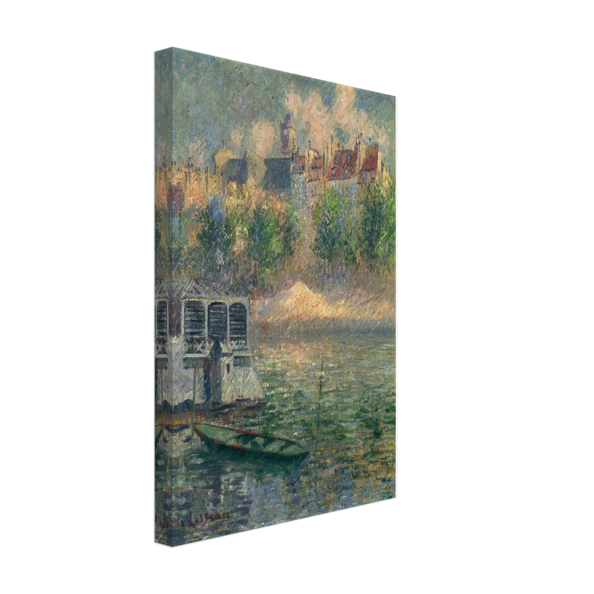 Quay of the Hotel Deville in Paris by Gustave Loiseau, canvas, view 2