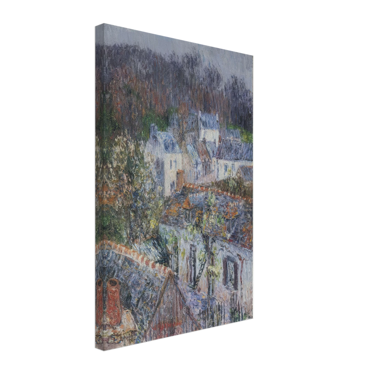 Rain in Pont-Aven by Gustave Loiseau, canvas