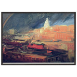 Rainbow, New York City by John French Sloan, framed poster, view 3
