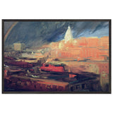 Rainbow, New York City by John French Sloan, framed poster