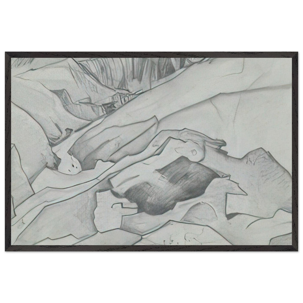 Rani Nulla River on Kulu Side of Rohtang Pass by Nicholas Roerich, framed poster