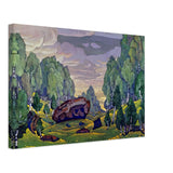Ravine by Nicholas Roerich, canvas