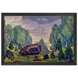 Ravine by Nicholas Roerich, framed poster, view 2