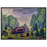 Ravine by Nicholas Roerich, framed poster, view 3