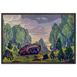 Ravine by Nicholas Roerich, framed poster