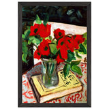 Red Flowers by Theodor Pallady, framed poster, view 2