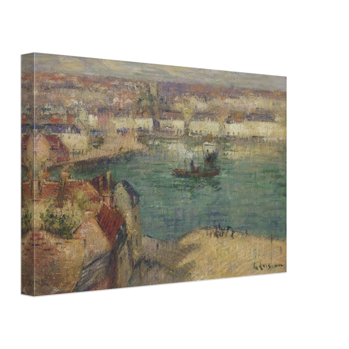 Red House near Port Marly by Gustave Loiseau, canvas, view 2