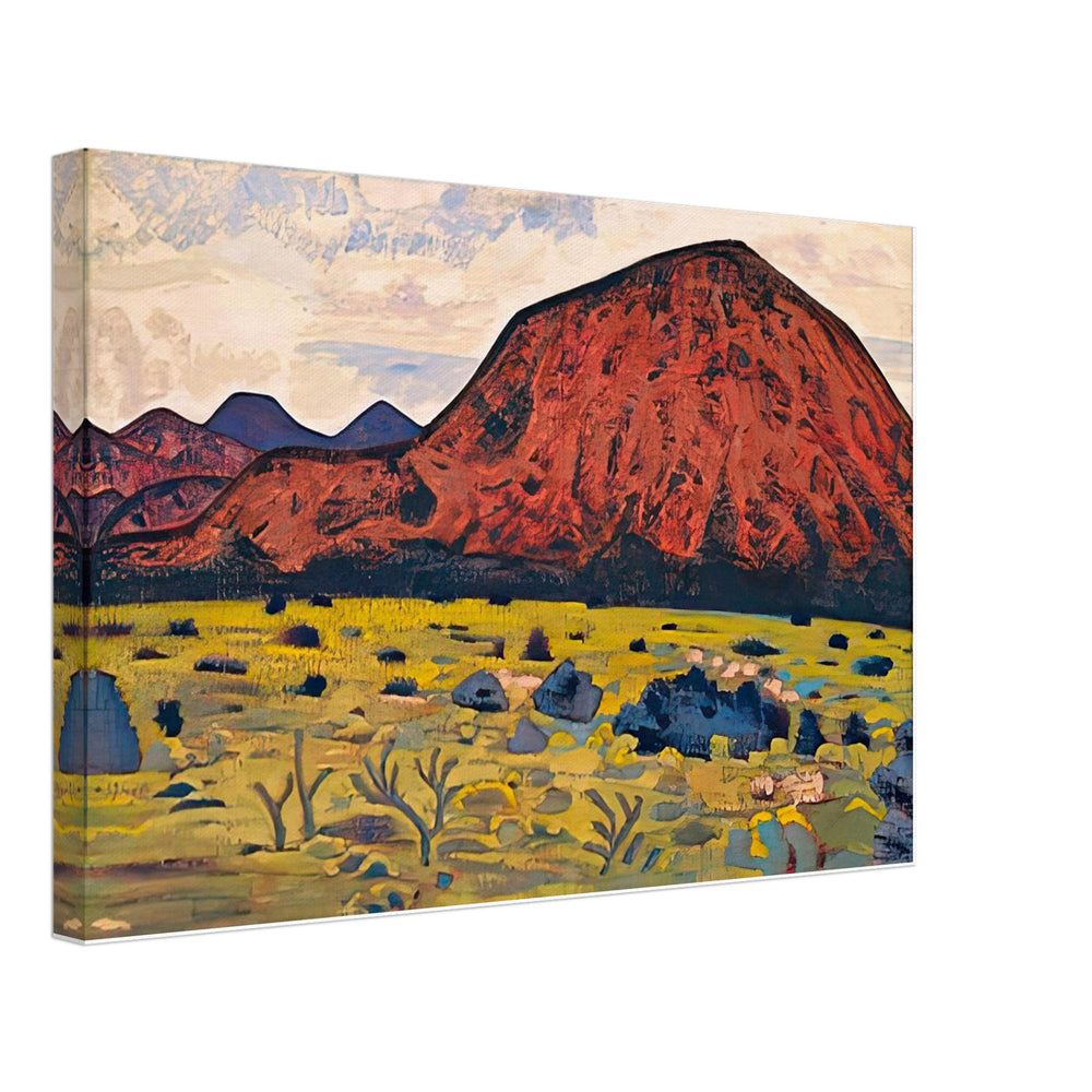Red Mountain. Santa Fe by Nicholas Roerich, canvas