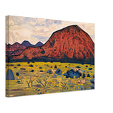 Red Mountain. Santa Fe by Nicholas Roerich, canvas