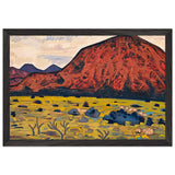 Red Mountain. Santa Fe by Nicholas Roerich, framed poster, view 2