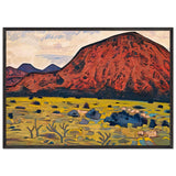 Red Mountain. Santa Fe by Nicholas Roerich, framed poster, view 3