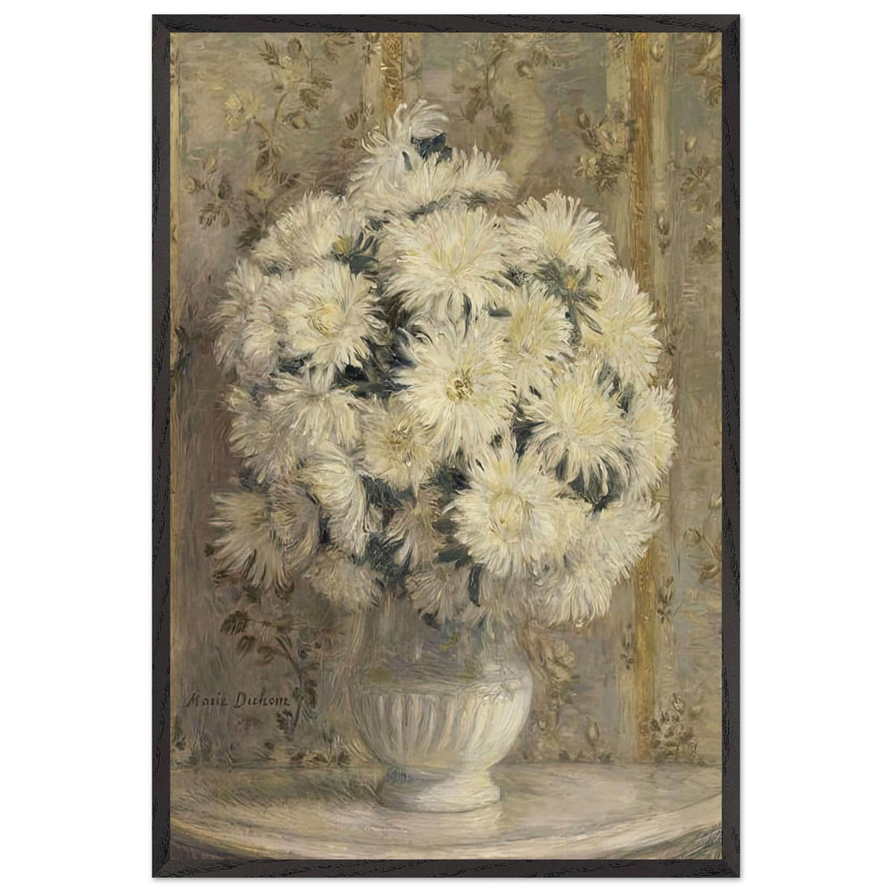 Reines Marguerites dans un Vase by Marie Duhem, framed poster