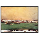 Remains of the Snow at Okawa by Fujishima Takeji, framed poster, view 3