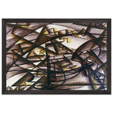 Rhythm + Noise + Speed of Car by Giacomo Balla, framed poster, view 2