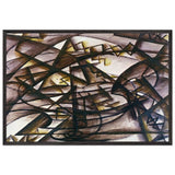 Rhythm + Noise + Speed of Car by Giacomo Balla, framed poster