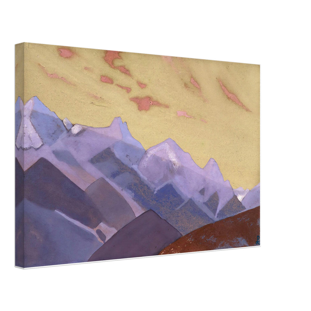 Ridge. Approaches to Everest by Nicholas Roerich, canvas