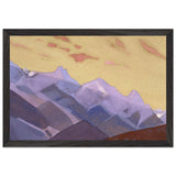 Ridge. Approaches to Everest by Nicholas Roerich, framed poster, view 2