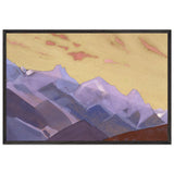 Ridge. Approaches to Everest by Nicholas Roerich, framed poster