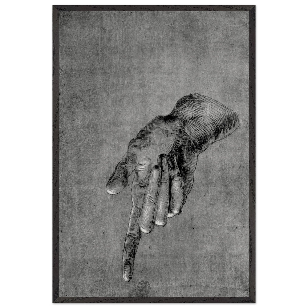 Right Hand of an Apostle by Albrecht Durer, framed poster