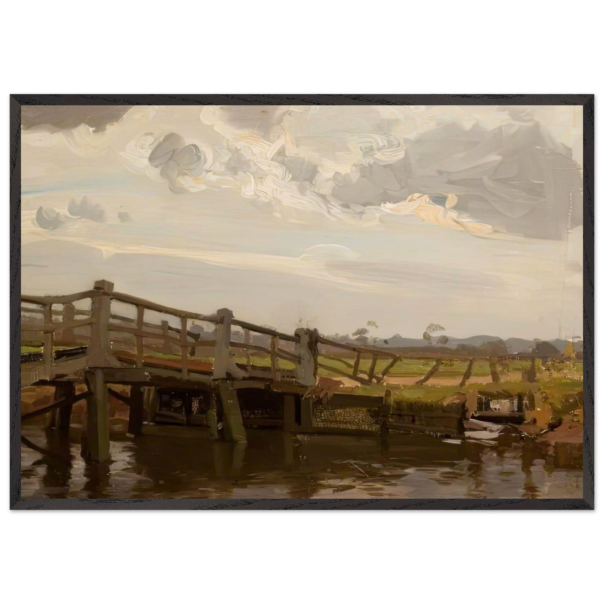 Ringwood Bridge by Algernon Talmage, framed poster, view 3