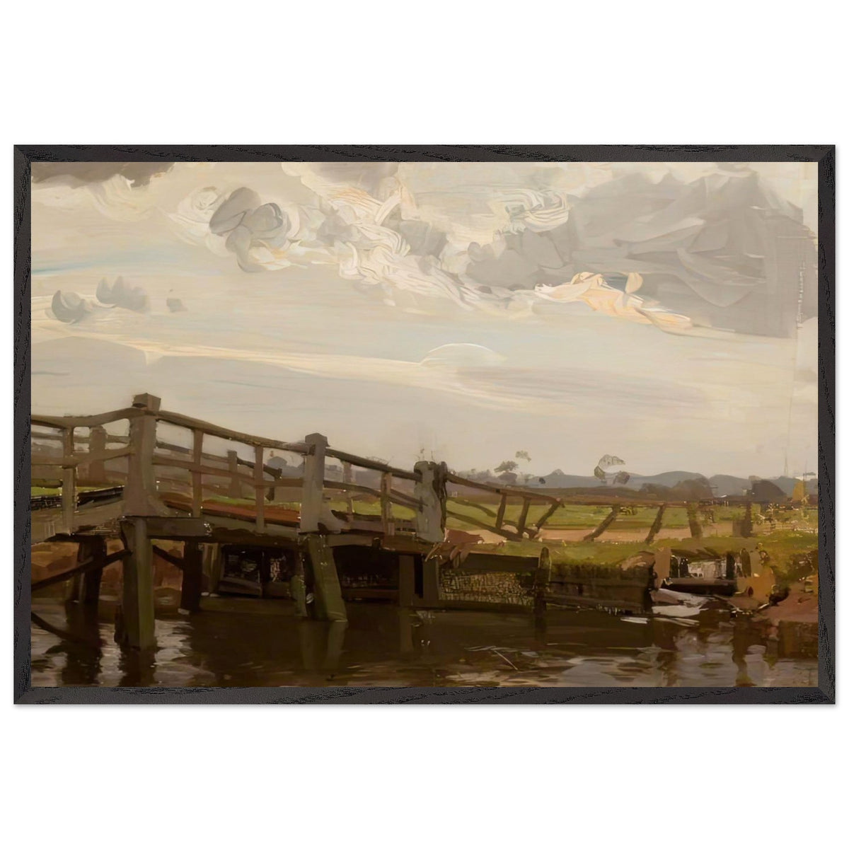 Ringwood Bridge by Algernon Talmage, framed poster