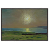 Rising Sun Cape Shio by Fujishima Takeji, framed poster
