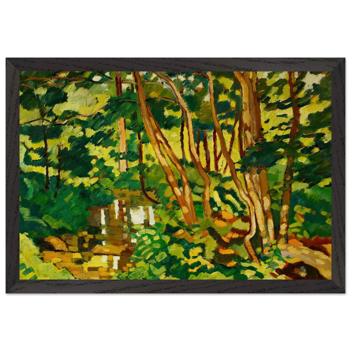 River banks in Choisel by Louis Valtat, framed poster, view 2