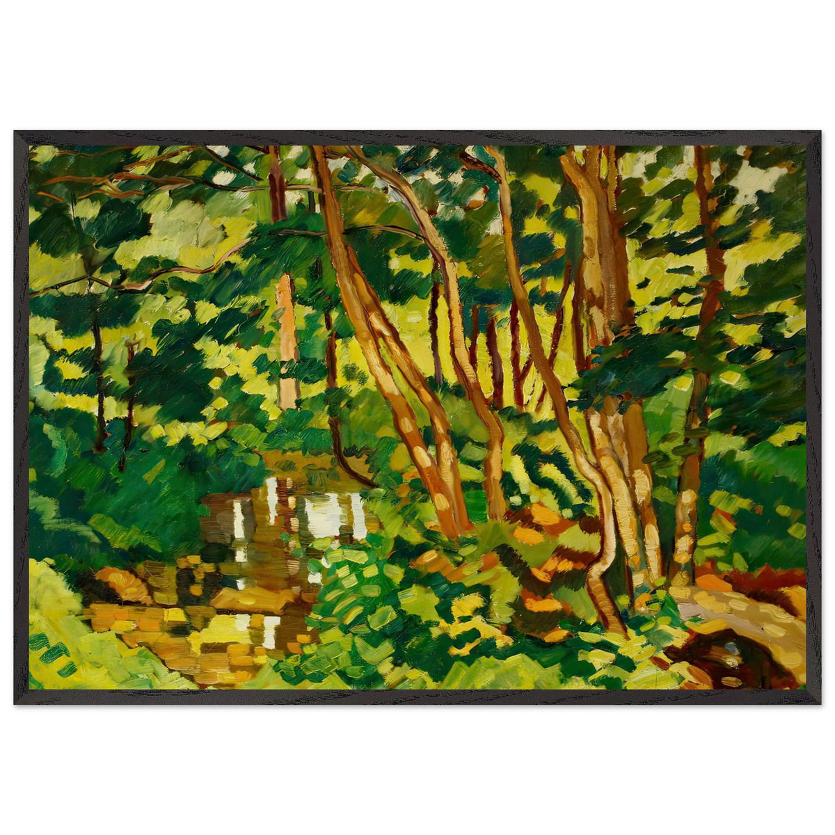 River banks in Choisel by Louis Valtat, framed poster, view 3