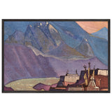 River Chandra by Nicholas Roerich, framed poster
