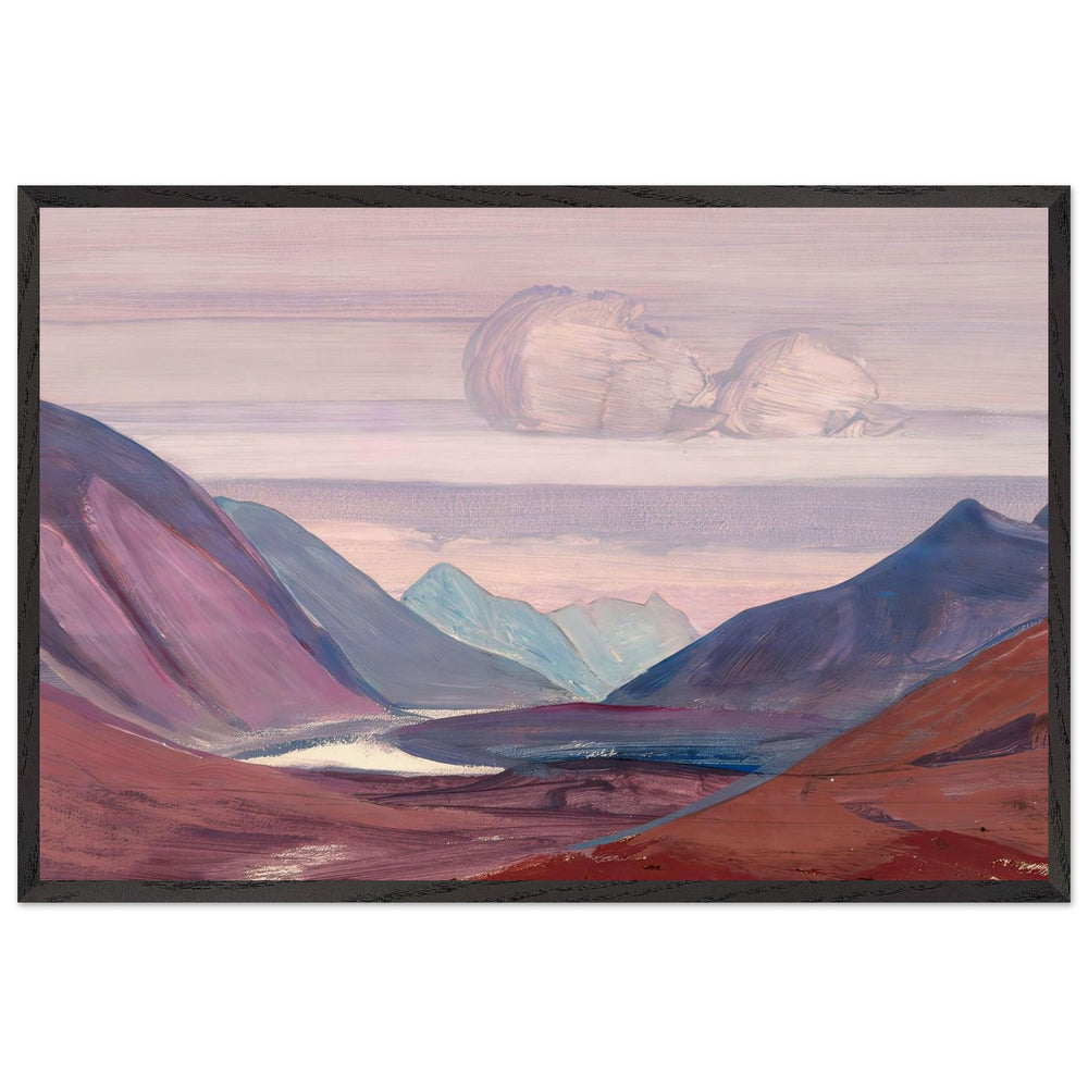 River Chandra by Nicholas Roerich, framed poster