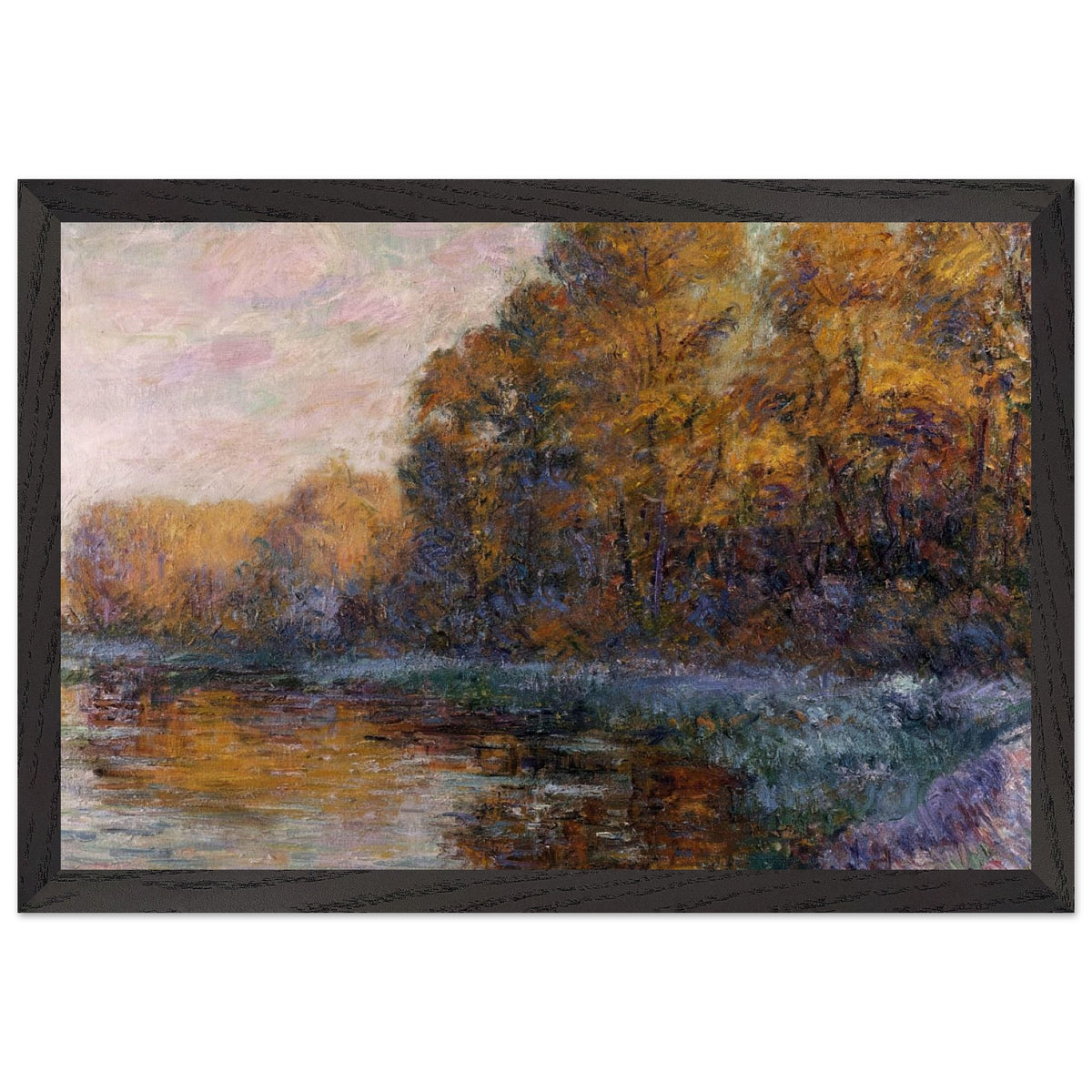 River in Autumn by Gustave Loiseau, framed poster, view 2
