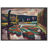 River with Poplars by Roger Fry, framed poster, view 3