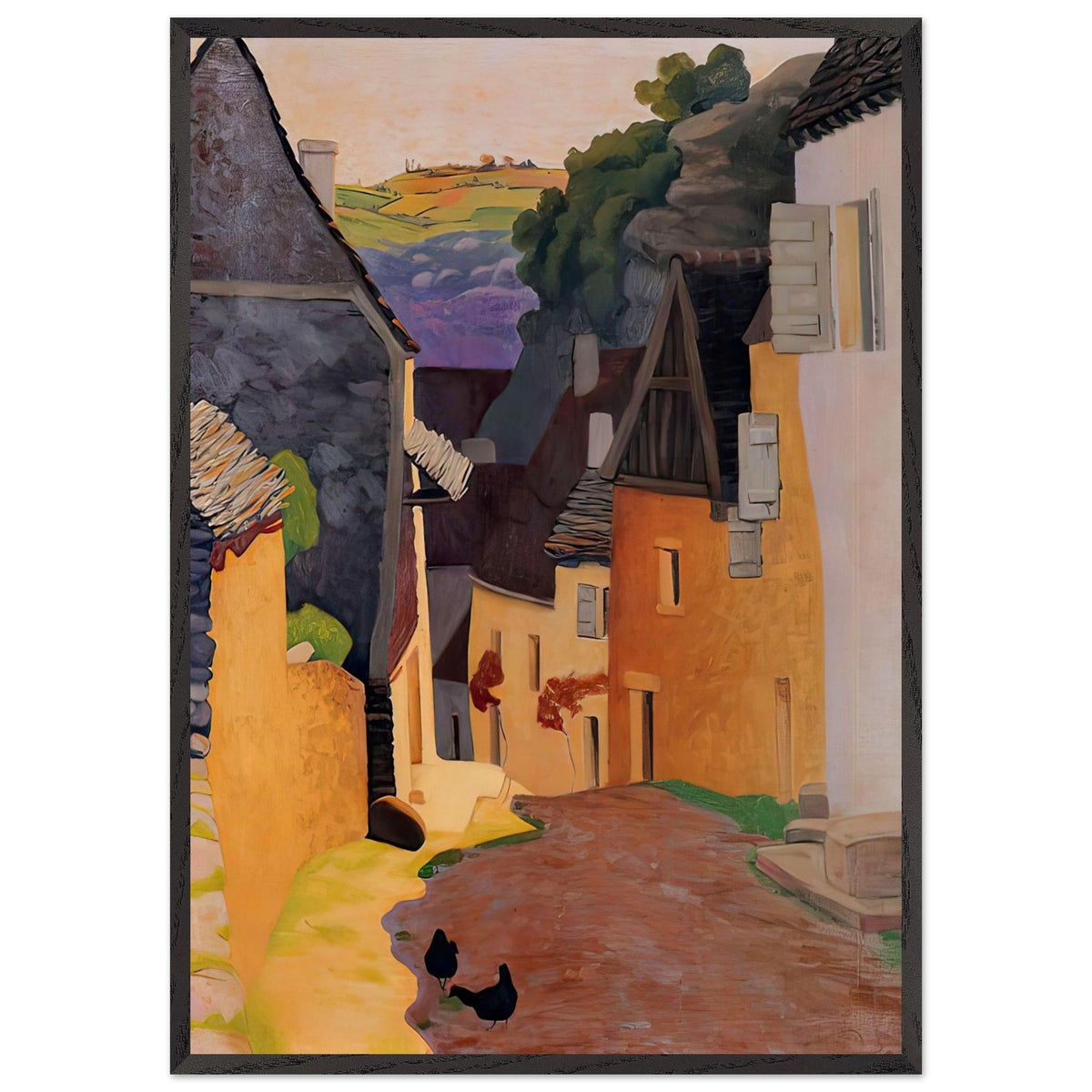 Rocamadour Landscape by Felix Vallotton, framed poster, view 3