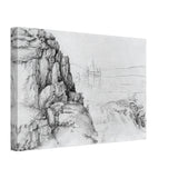 Rock Study of Hikers by Albrecht Durer, canvas, view 2