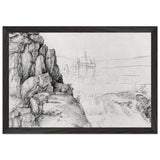 Rock Study of Hikers by Albrecht Durer, framed poster, view 2