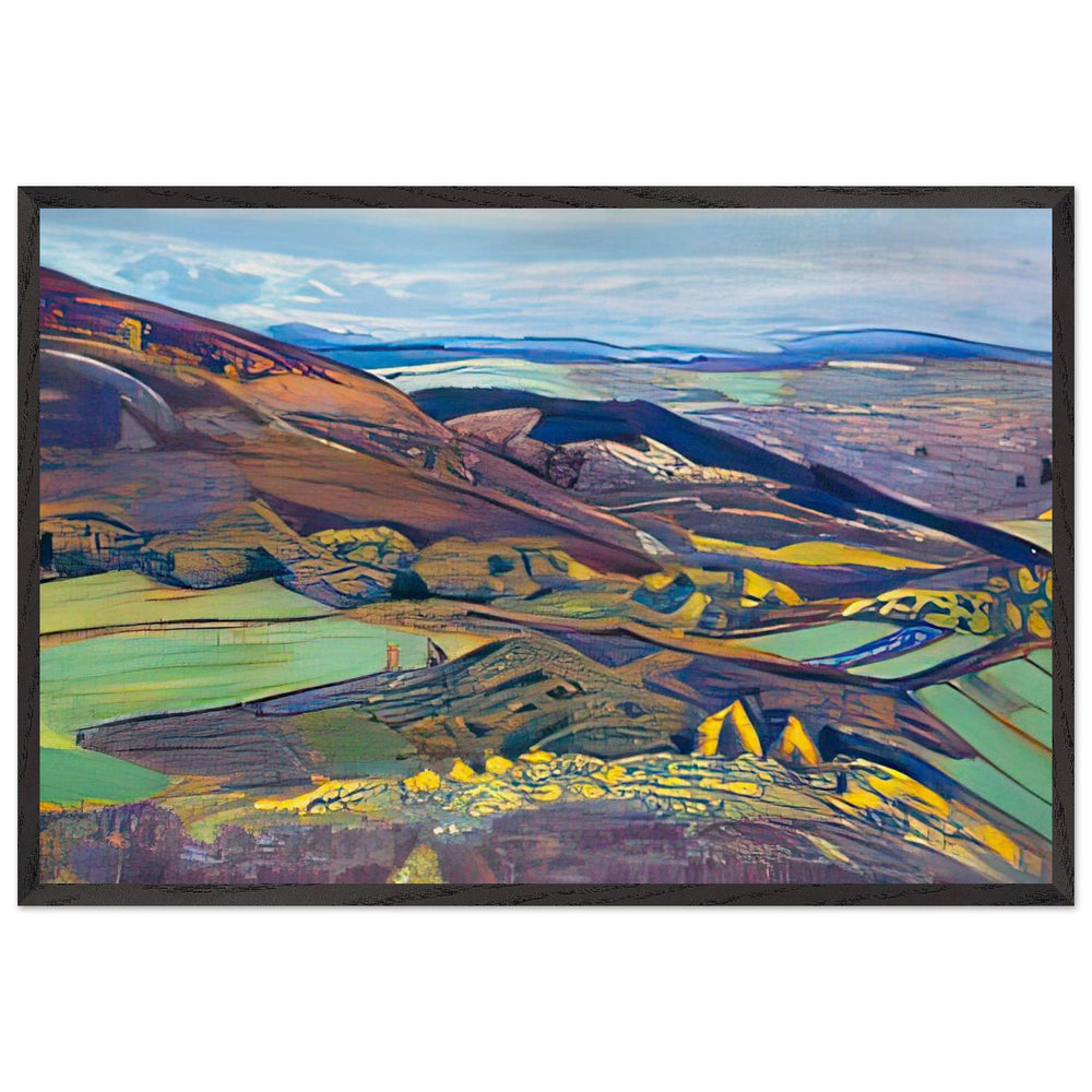 Rocks & cliffs by Nicholas Roerich, framed poster
